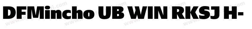 DFMincho UB WIN RKSJ H字体转换